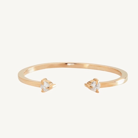 Catbird ‘Her Diamond Eyes’ open ring - Picture 5 of 5